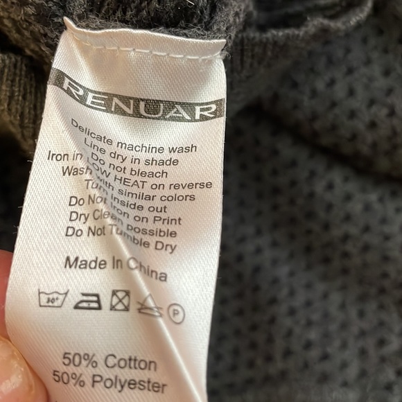 Men’s sweater grey/black. Young Renuar brand - Picture 8 of 8